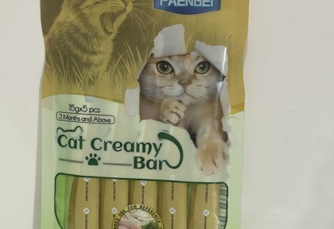 بستنی گربه فنبی 5عددی با طعم‌مرغ و علف